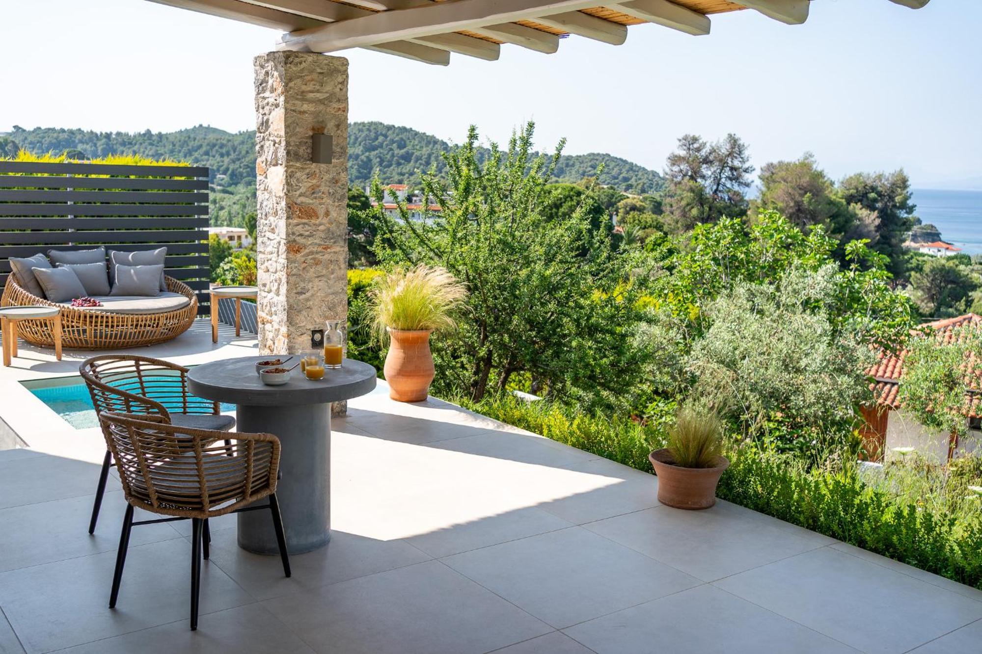 Stone Build Suite With Private Pool Kolios Екстериор снимка